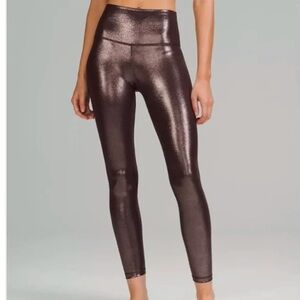 Lululemon align HR pant 25” shine brown